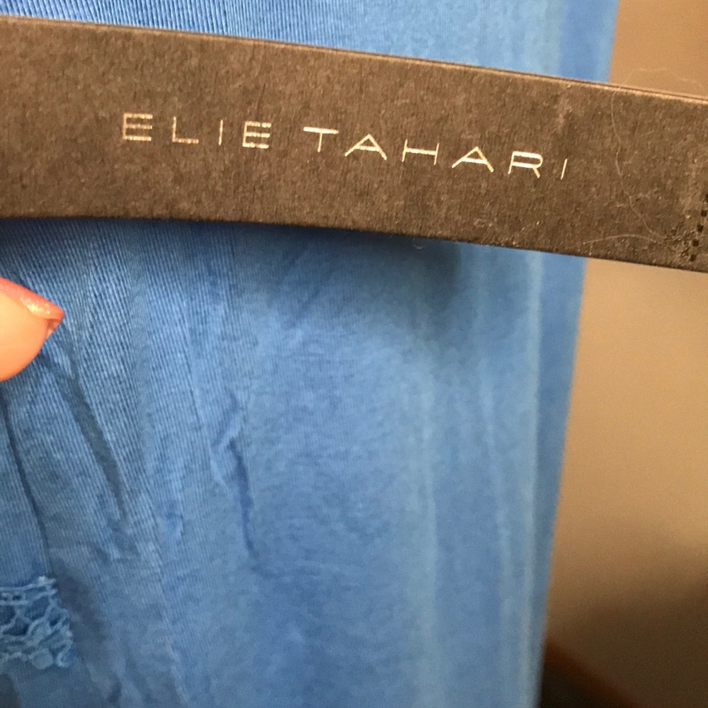 ELIE TAHARI WEDGEWOOD BLUE TOP - Picture 4 of 7